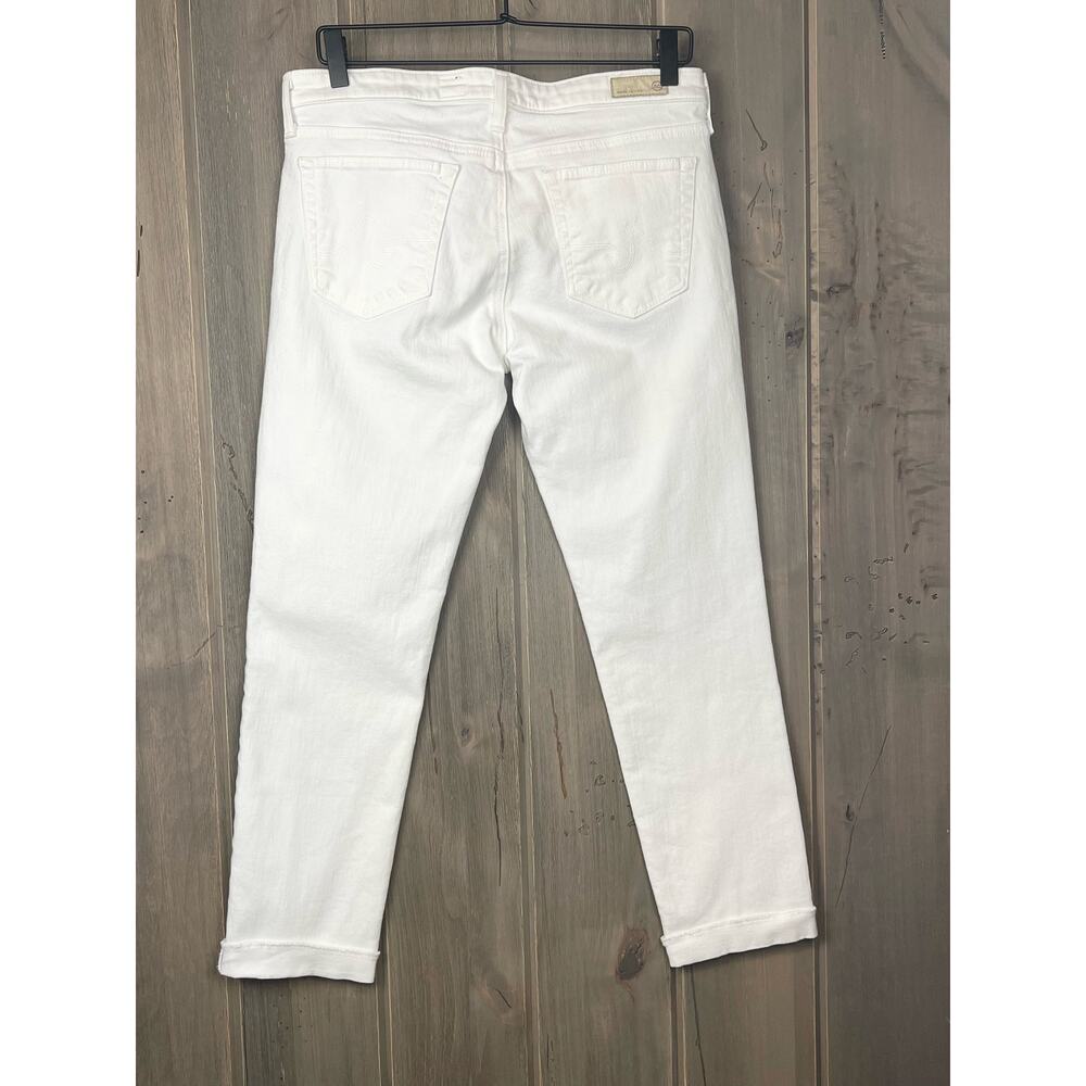 AG Adriano GoldSchmied White jeans size 30 regular Stevie straight - Picture 6 of 9